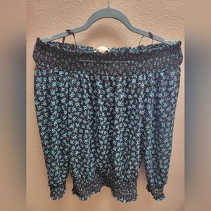 Michael Kors Floral Off Shoulder Blouse